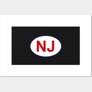 New Jersey State Sticker Posters and Art